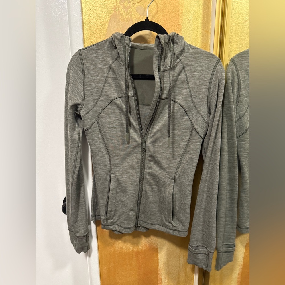 Lululemon Heather Green Define Hooded Jacket Size 6